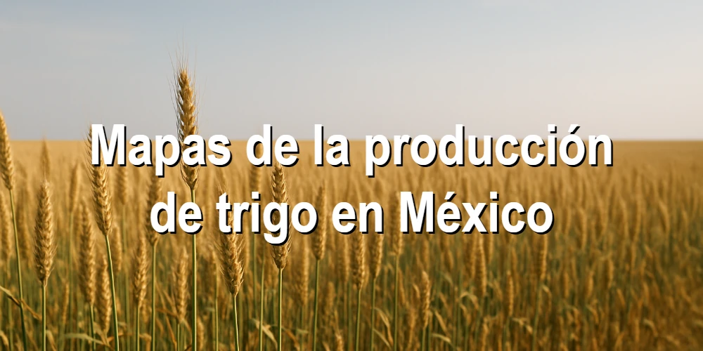 Mapas de la producción de trigo en México