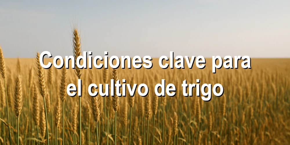 Condiciones clave para el cultivo de trigo